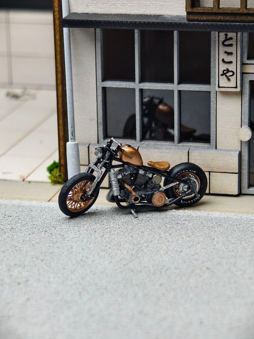 1/64 ハーレーダビッドソン・ショベルヘッド（Shovelhead）バイク