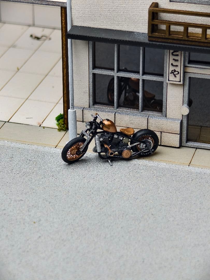 1/64 ハーレーダビッドソン・ショベルヘッド（Shovelhead）バイク