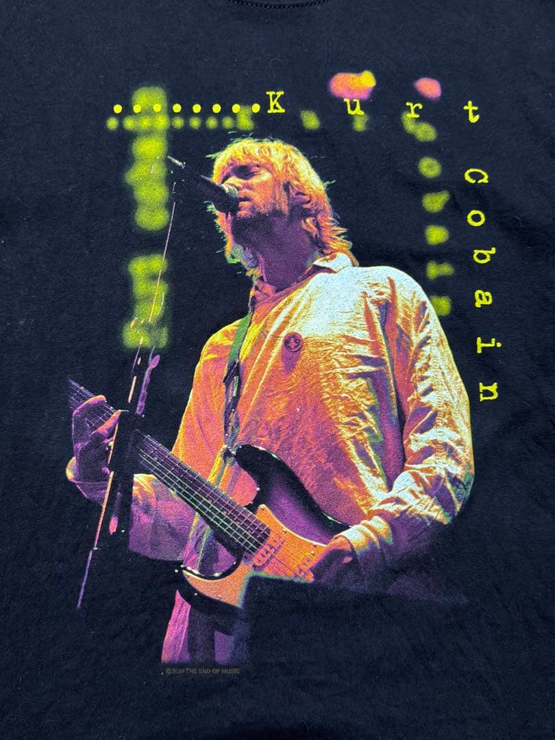 【希少】00sカートコバーン追悼 フォトヴィンテージTシャツ 黒 NIRVANA