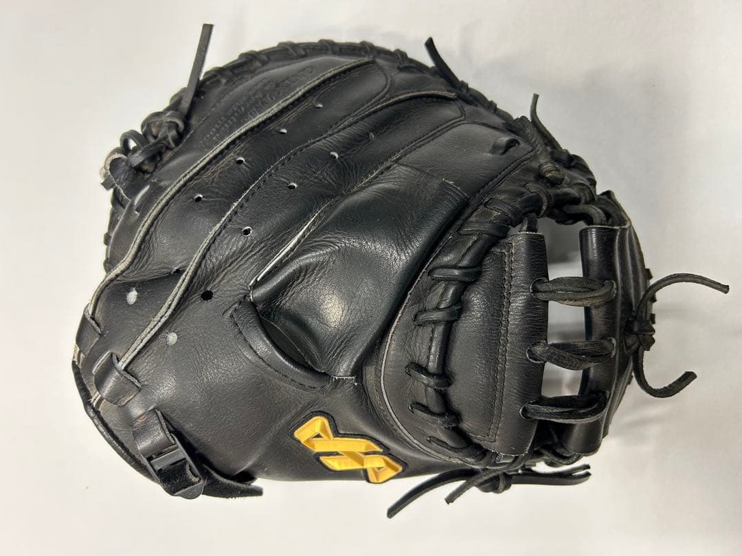 硬式野球　キャッチャーミット　黒　ハタケヤマ