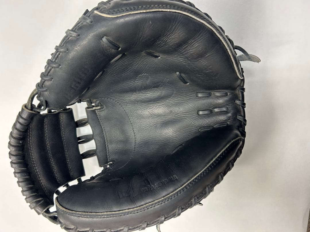 硬式野球　キャッチャーミット　黒　ハタケヤマ