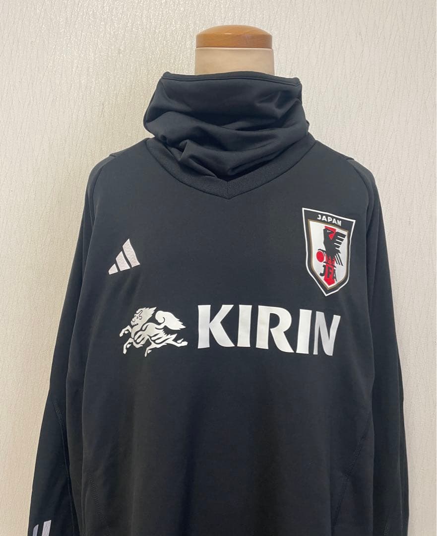 adidas 日本代表 JFA ピステ ネックウォーマー付き黒 3XLサイズ