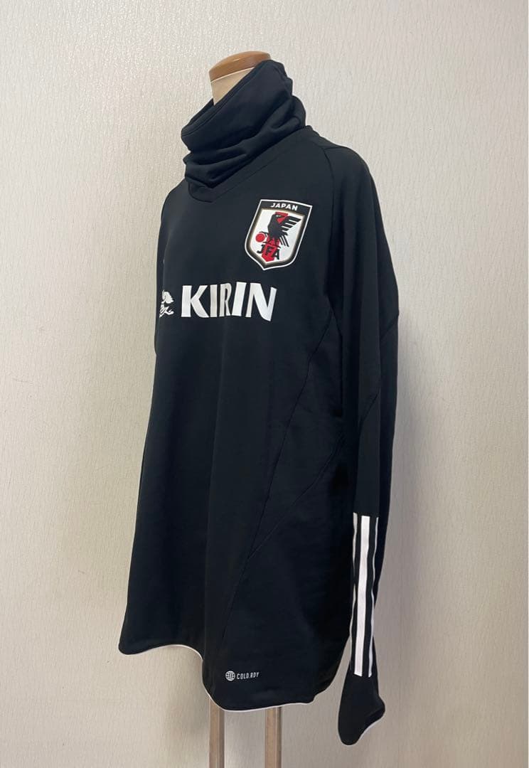 adidas 日本代表 JFA ピステ ネックウォーマー付き黒 3XLサイズ