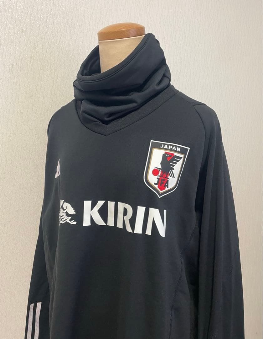 adidas 日本代表 JFA ピステ ネックウォーマー付き黒 3XLサイズ