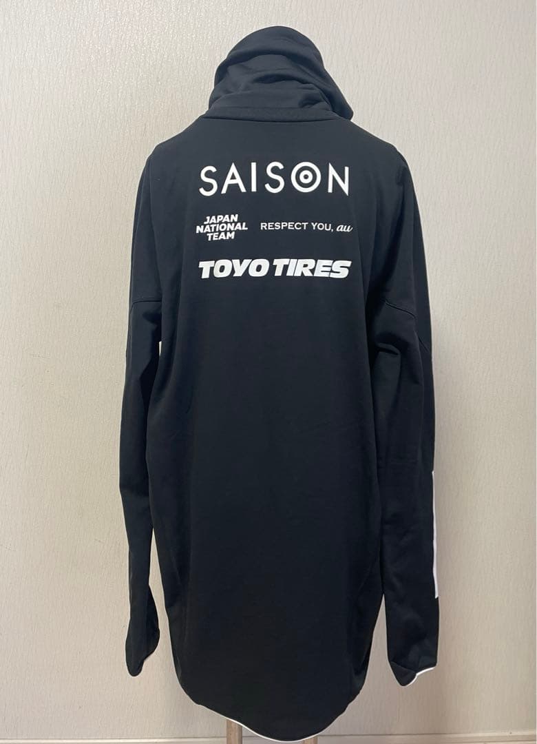 adidas 日本代表 JFA ピステ ネックウォーマー付き黒 3XLサイズ