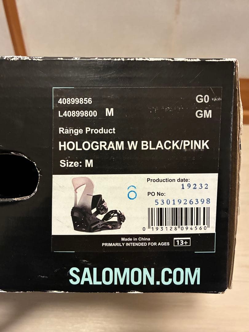 サロモン ビンディングブーツセット スノーボード用 salomon ホログラム