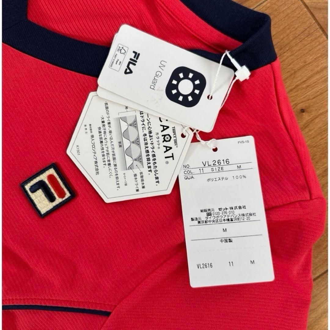 新品★フィラ FILA レディース テニス ウェア デイジー エンボス　M