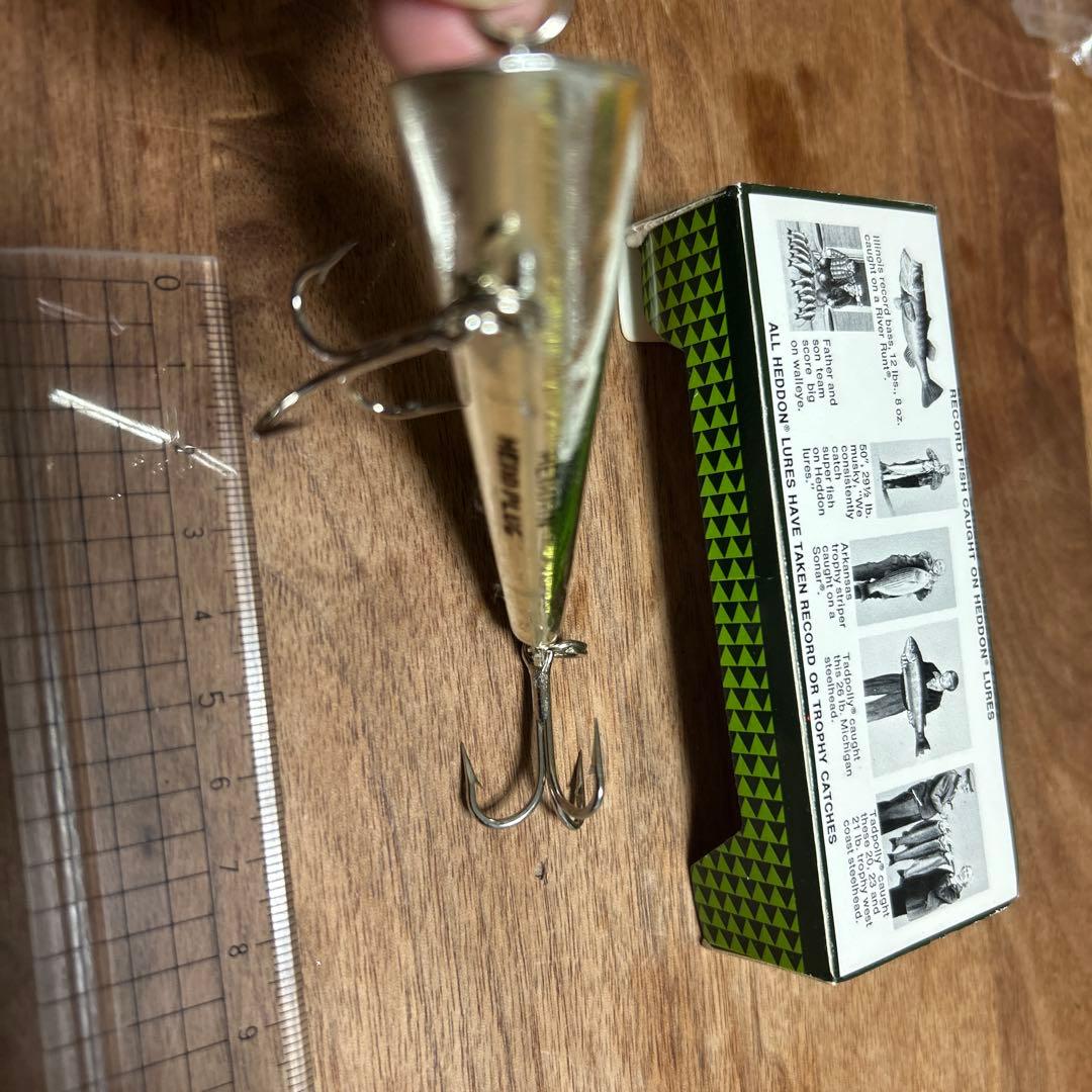 アメリカンオールドルアー！へドン ヘッドプラグ5/8oz 縦割れ吹き目 中古美品