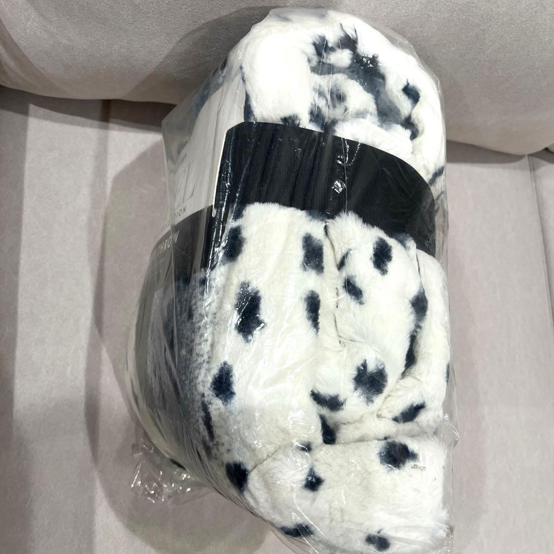 【新品未使用】ホテルブランケット　グレーレオパード　メンバーズマーク