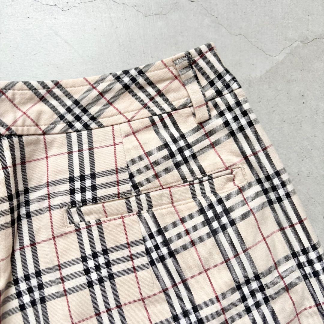 【美品】BURBERRY GOLF バーバリー ノバチェック柄 クロップドパンツ