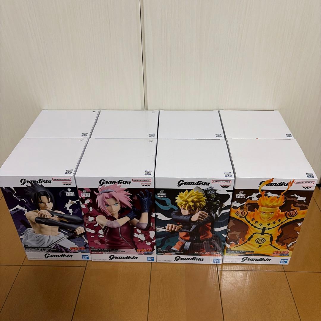 NARUTO Grandista ナルト　サクラ　サスケ　フィギュア8体セット