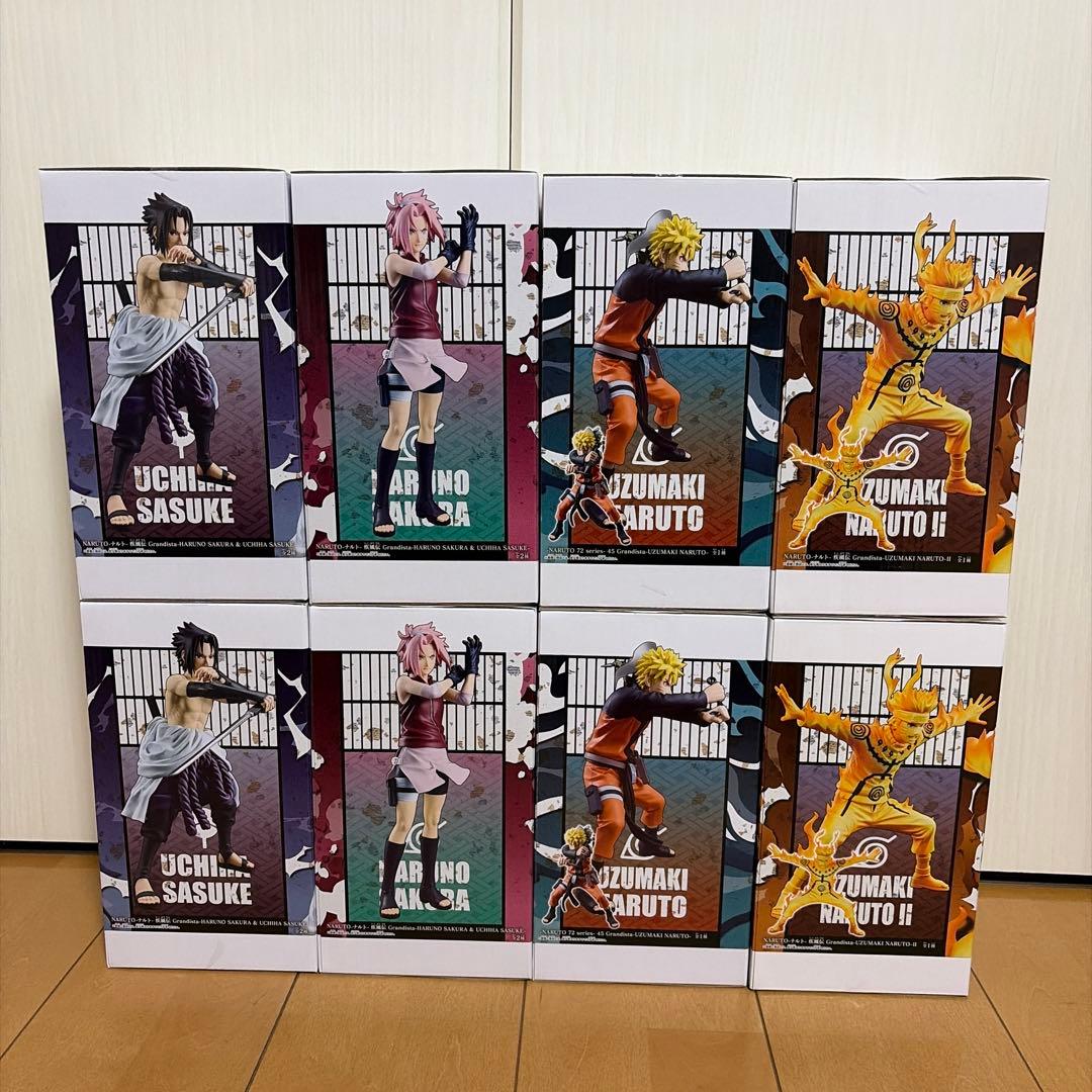 NARUTO Grandista ナルト　サクラ　サスケ　フィギュア8体セット