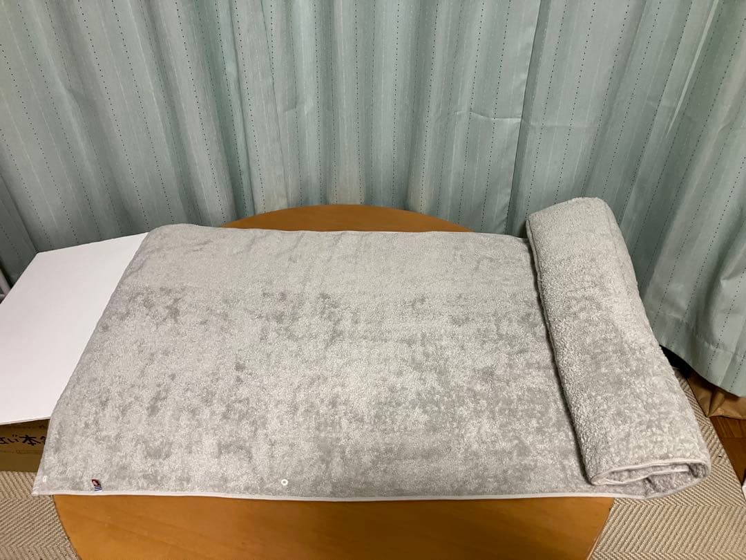 【ぎし】【専用ポール付】今治睡眠用タオル2 AZ-638 グレー