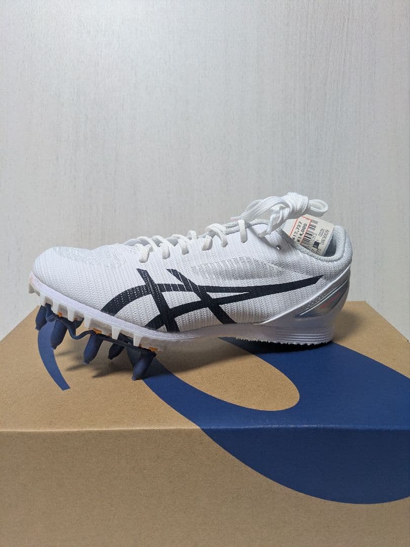 ASICS スパイクシューズ ホワイト/ブラック　23cm 新品未使用レンチ付き
