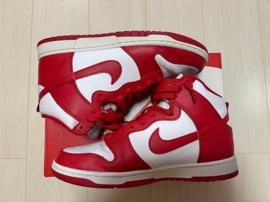 【セール】Dunk High ChampionshipWhite and Red