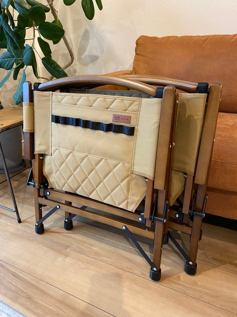 WAQ Folding Wood Chair2個セット フォールディングチェア
