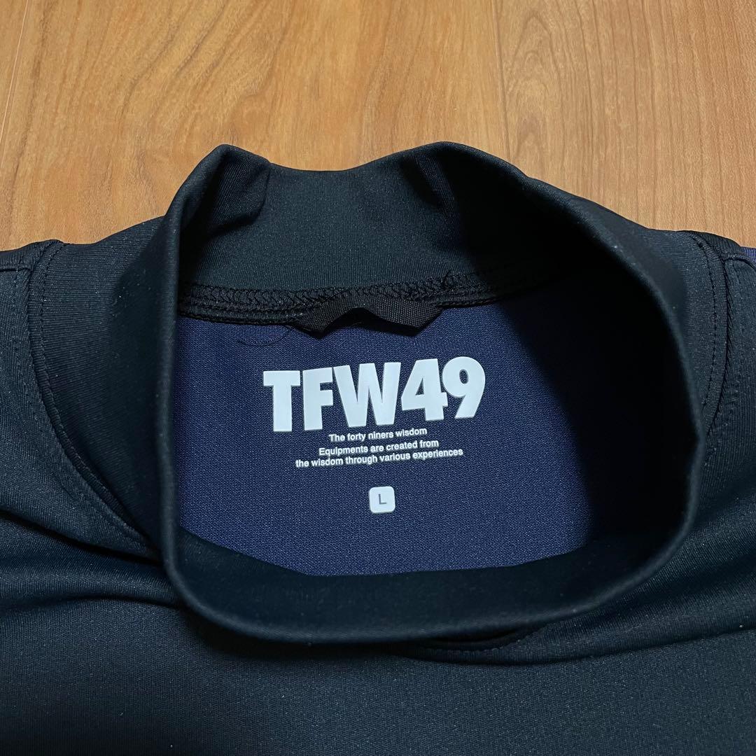 TFW49 モックネック　Tシャツ　ブラック　ネイビー　L ゴルフ