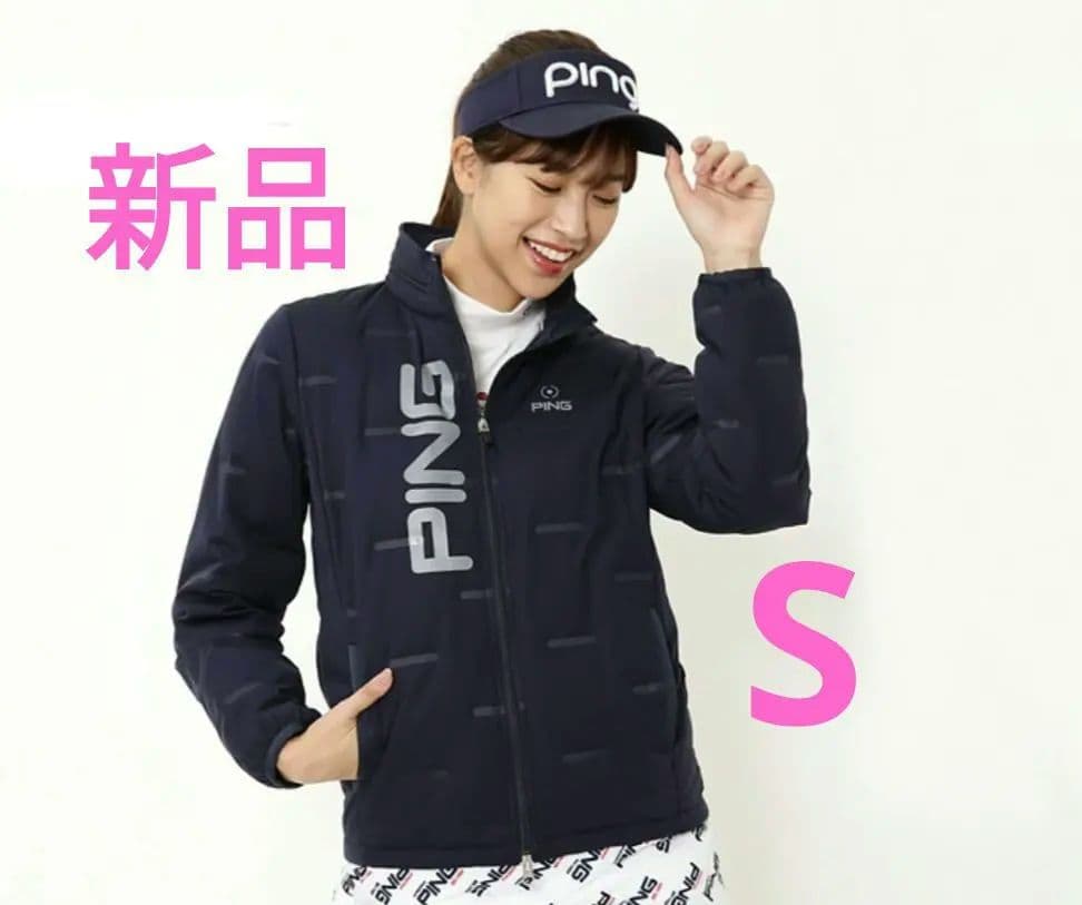 再再再値下げ新品　PINGピン　中綿ジャケットS　紺　定価22000円