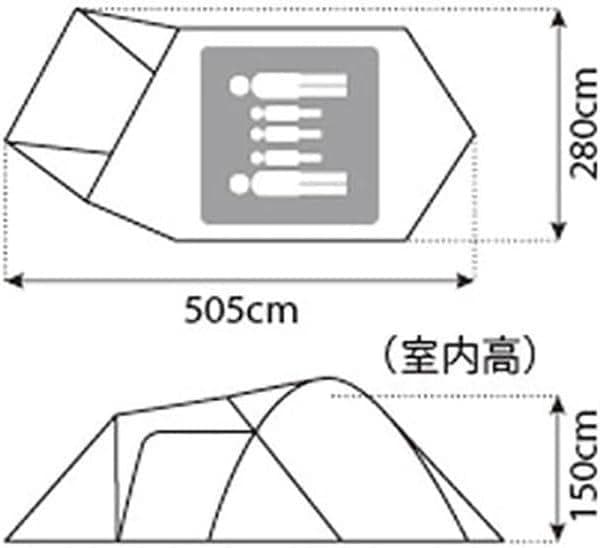 スノーピーク アメニティドームM  peak
