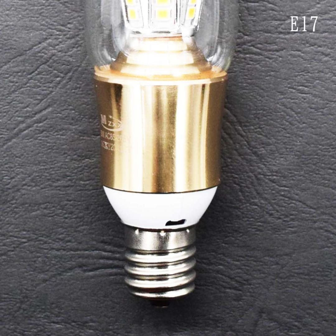 【10個セット】シャンデリア用　LED電球　E-17