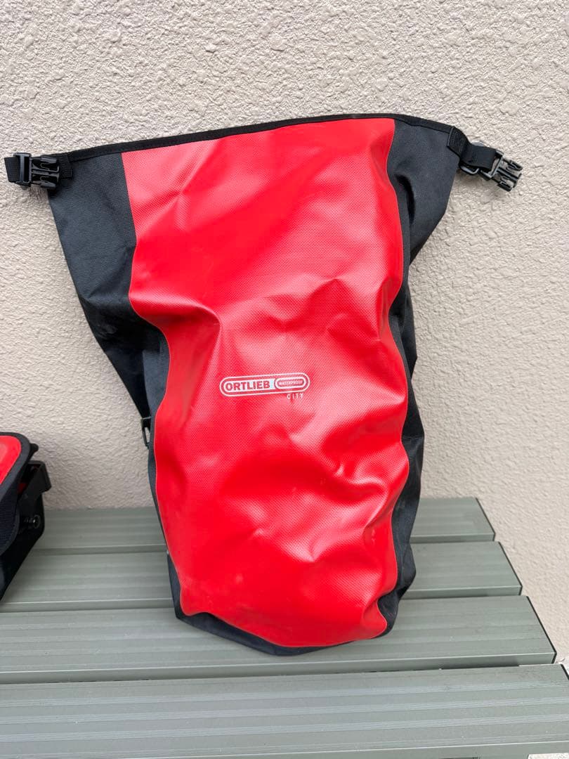 ORTLIEB 防水バッグ 3点セット 赤黒