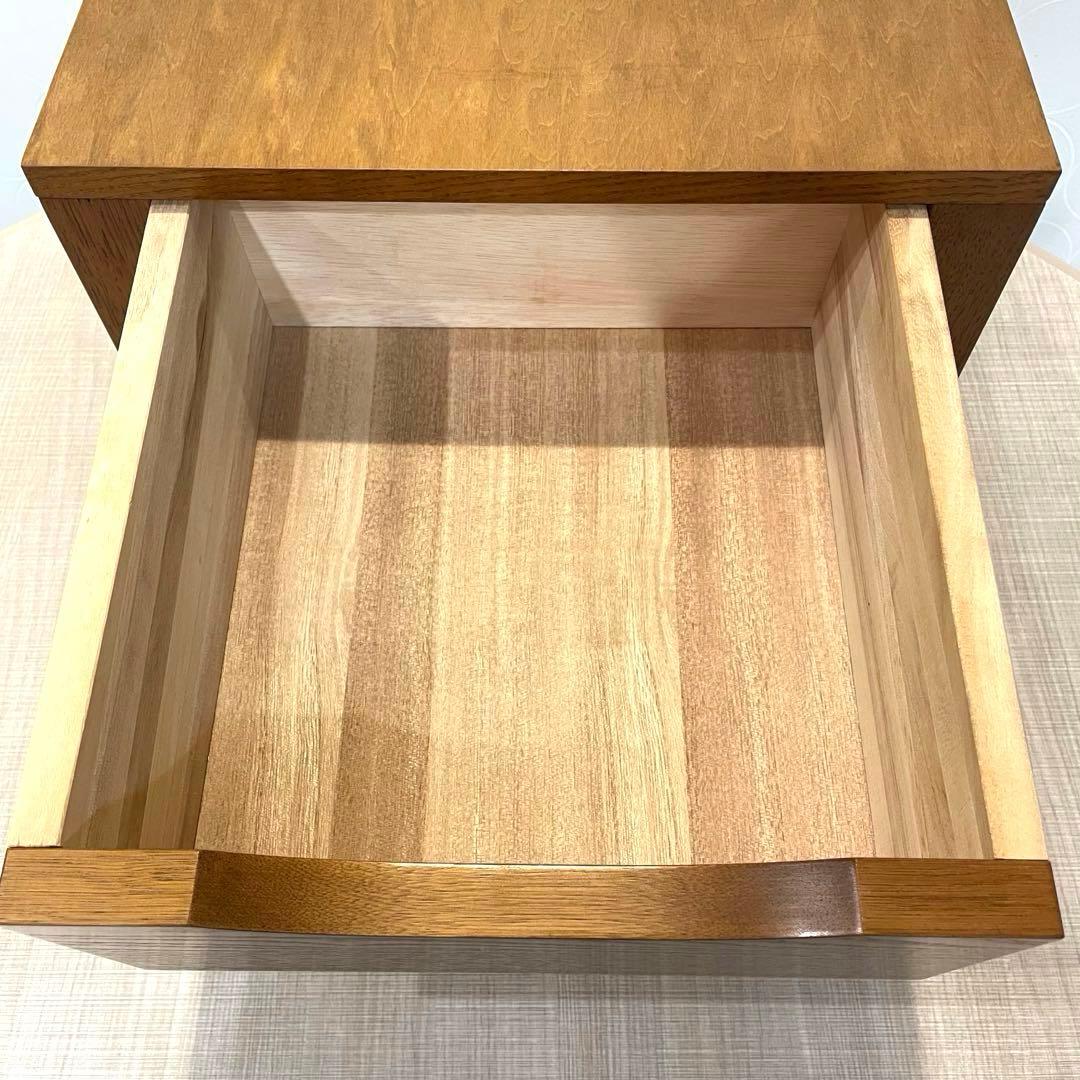 【美品】天然木 引き出し収納 ミニチェスト 和モダン 北欧風 無垢 ヴィンテージ