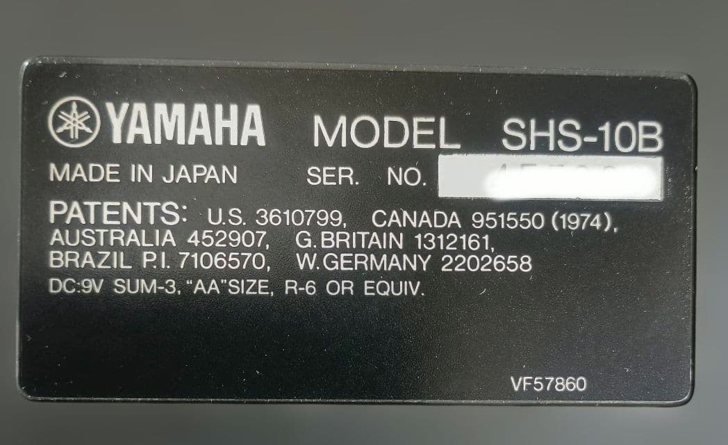 YAMAHA SHS-10B ショルキー、 専用ケース、ストラップ付き