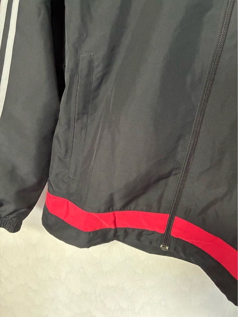 ACミラン adidas アディダス セットアップ Mサイズ ブラック メッシュ