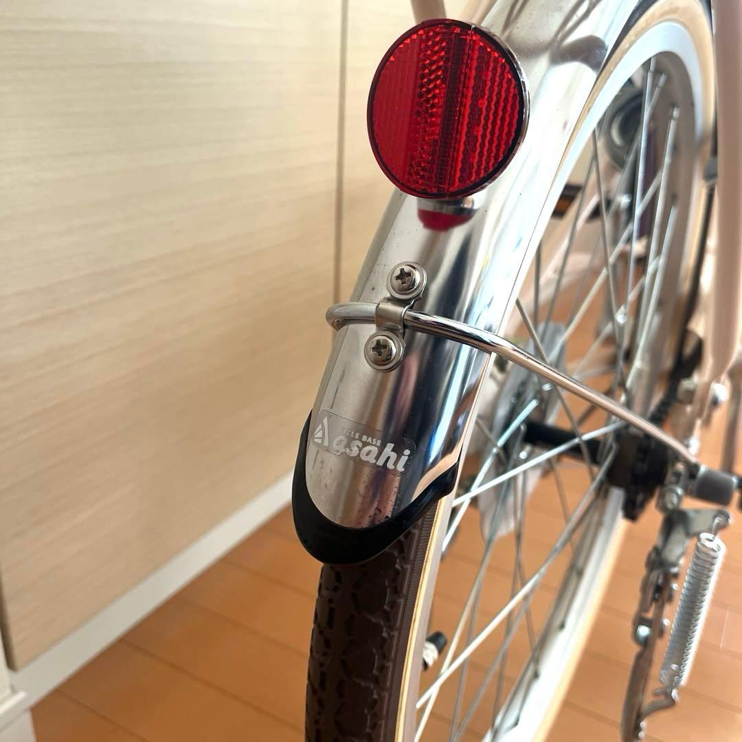 20インチ　フェリーチェ 子供用自転車 クリーム色 ライト付き前カゴ付き
