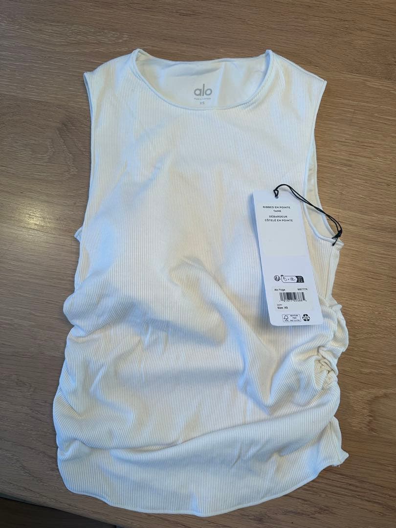 みく！！alo リブタンクトップ アイボリー XS