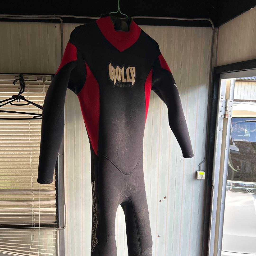 値下 HOLLY ウェットスーツフルスーツ ベージュ 黒赤
