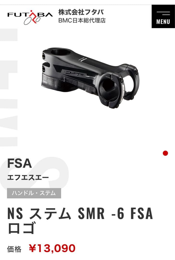 (未使用) FSA NS SMR ステム 100mm