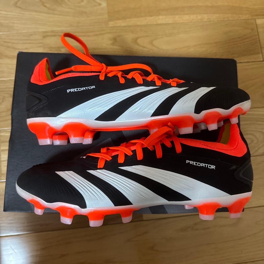 adidas Predator サッカーシューズ ブラック/オレンジ
