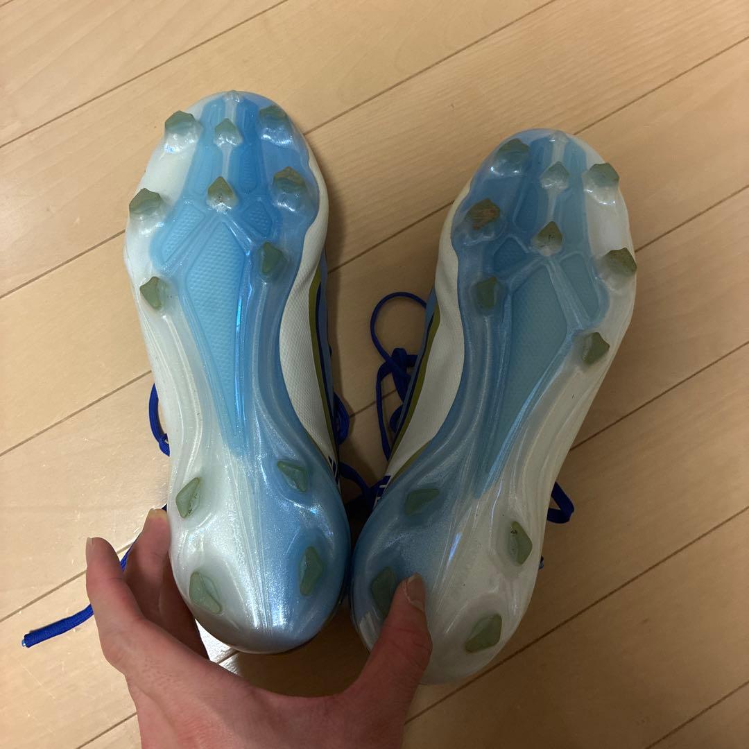 adidas Xホワイト/ブルー/ゴールド