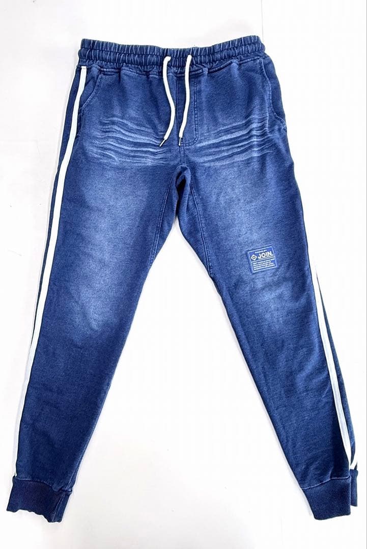 JOIN. サイドラインデニムパンツ 濃インディゴ 青タグ Lサイズ ジョイン