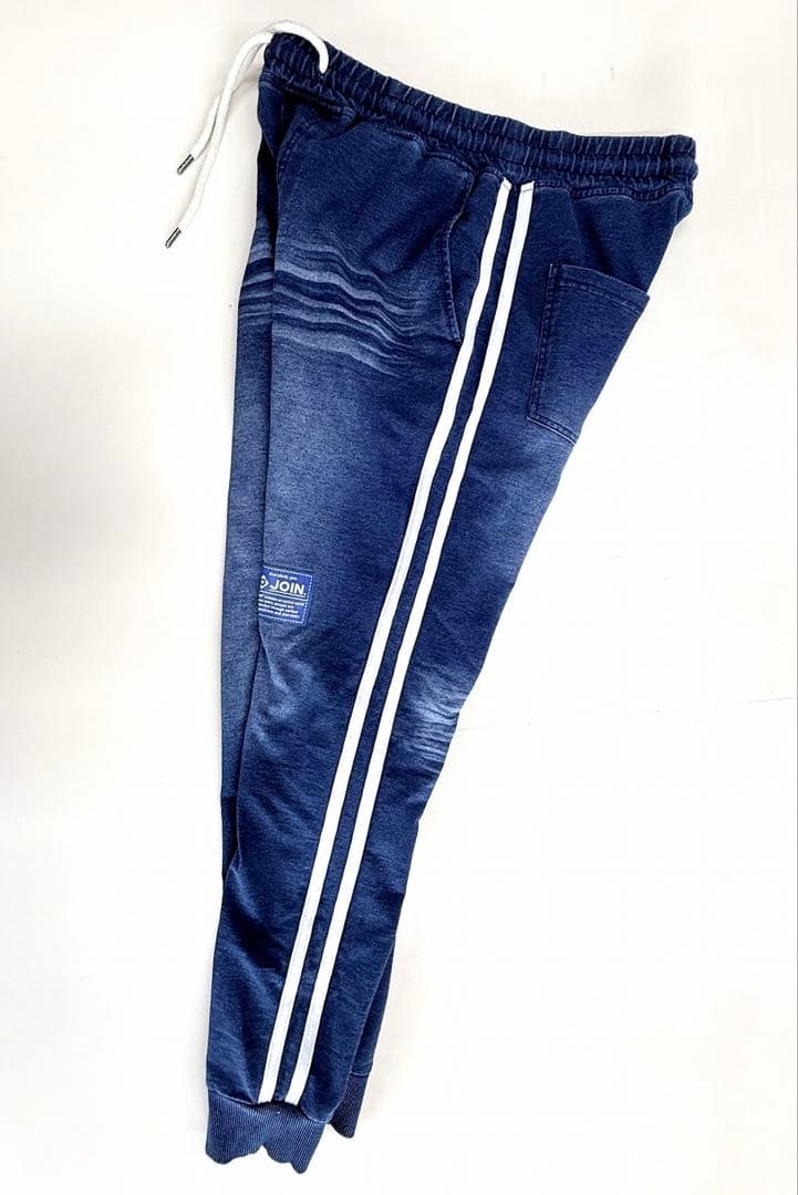 JOIN. サイドラインデニムパンツ 濃インディゴ 青タグ Lサイズ ジョイン
