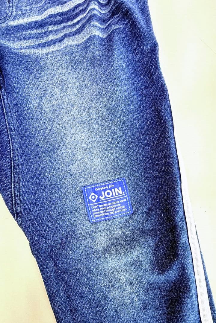 JOIN. サイドラインデニムパンツ 濃インディゴ 青タグ Lサイズ ジョイン