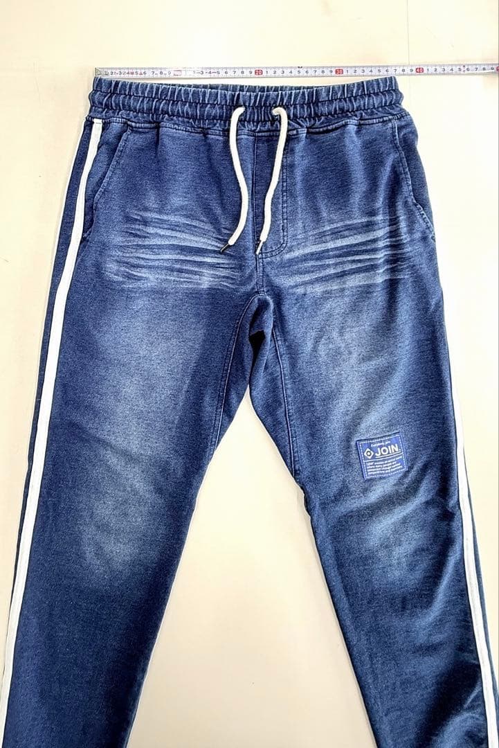 JOIN. サイドラインデニムパンツ 濃インディゴ 青タグ Lサイズ ジョイン