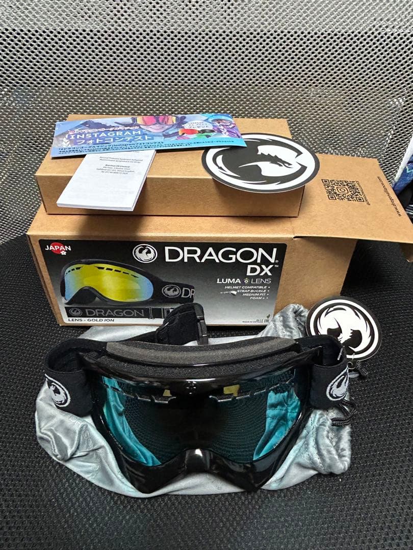 DRAGON DX ゴーグル LUMA レンズ ゴールドアイオン