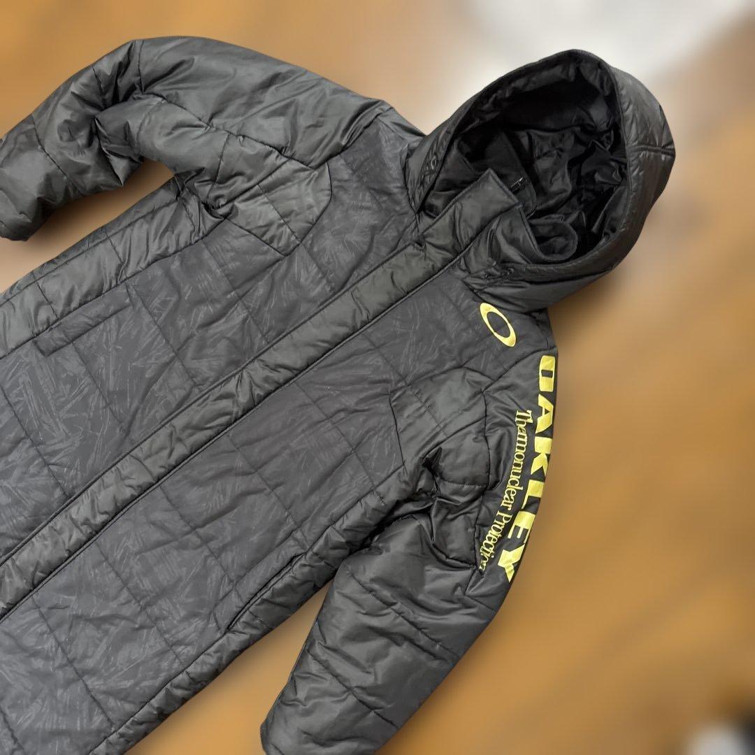 美品　OAKLEY オークリー　ベンチコート　ロングコート　メンズ　Lサイズ 黒
