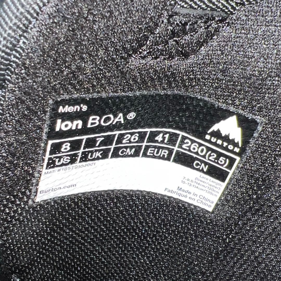 １回使用 美品26cm BURTON ION BOA スノーボードブーツ