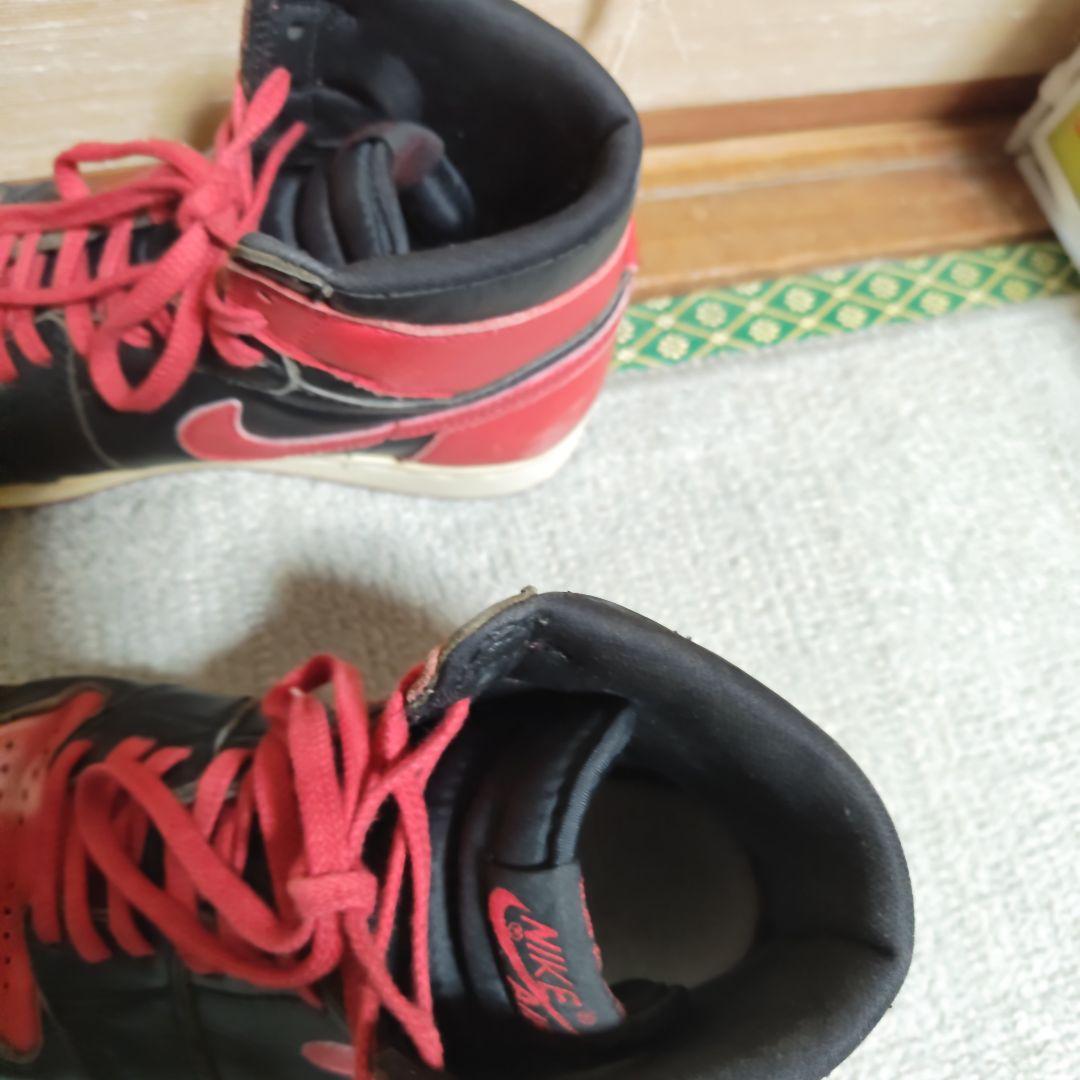 94年製NIKE Air Jordan1AJ1シカゴ復刻 赤黒ヴィンテージ