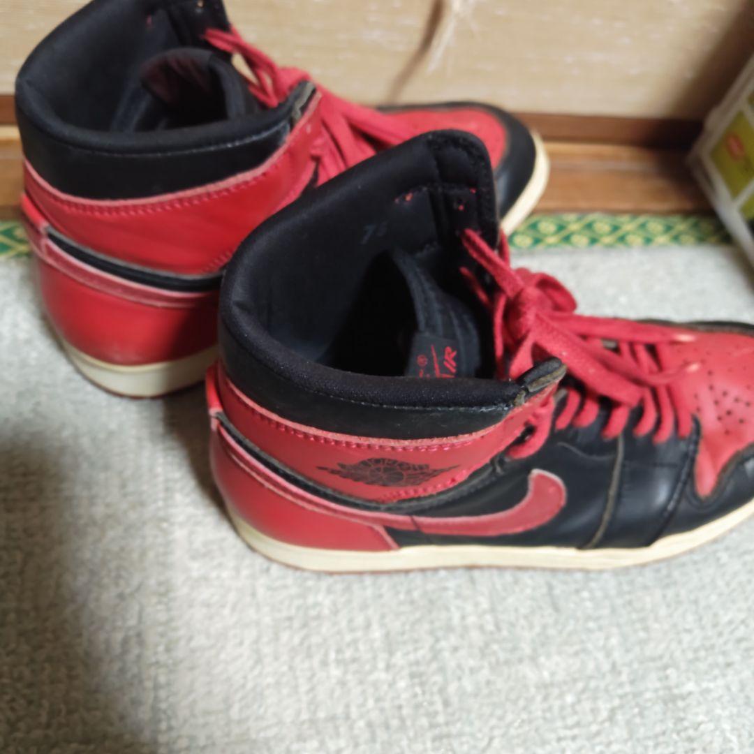 94年製NIKE Air Jordan1AJ1シカゴ復刻 赤黒ヴィンテージ