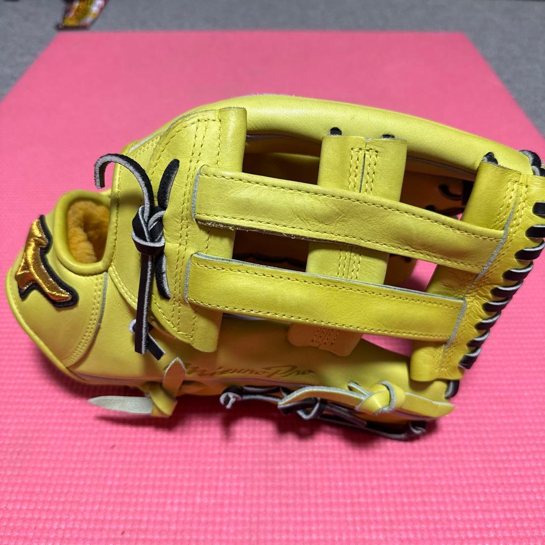 Mizuno 硬式グローブ イエロー