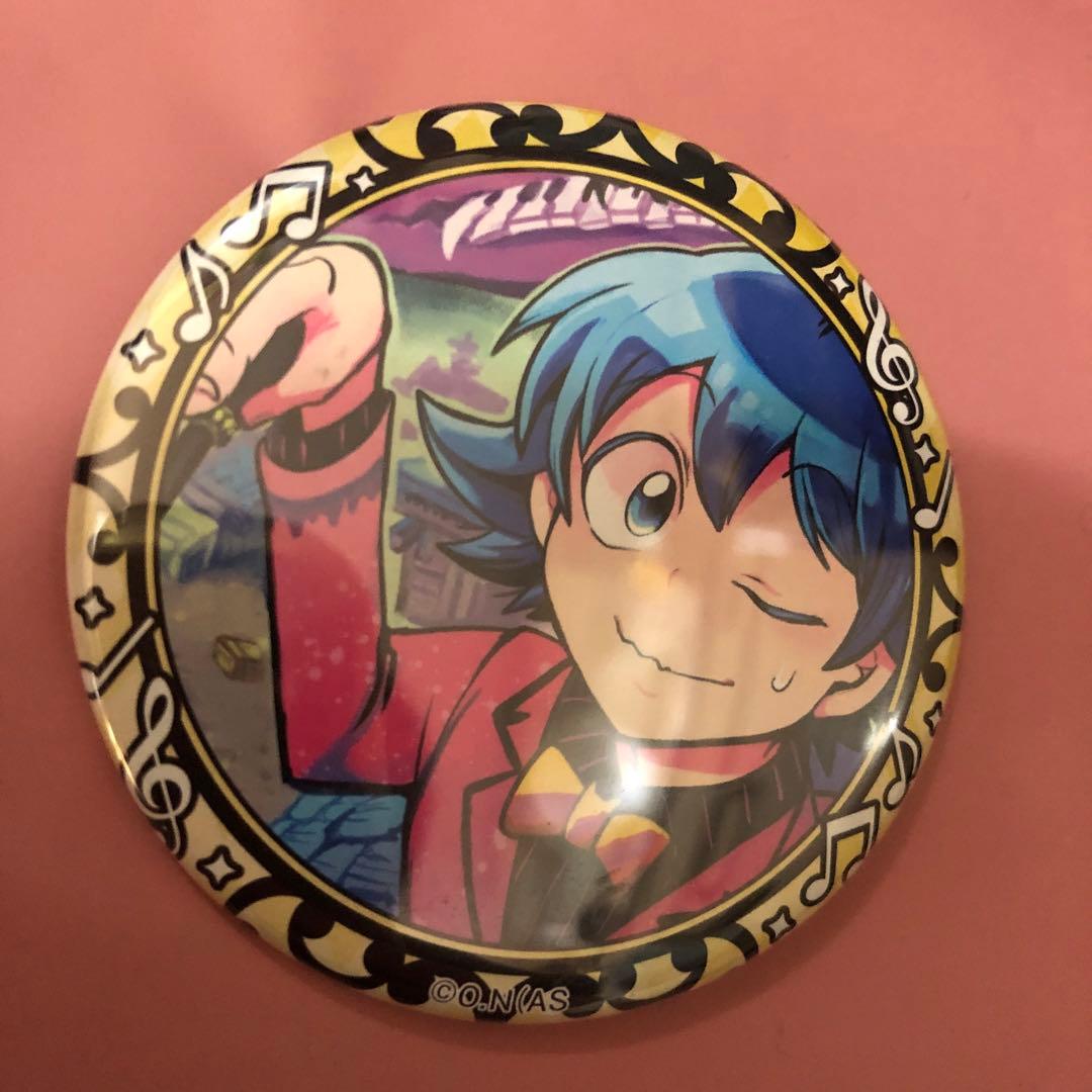 鈴木入間　缶バッジ 魔入りました！入間くん カラ鉄 カラオケの鉄人