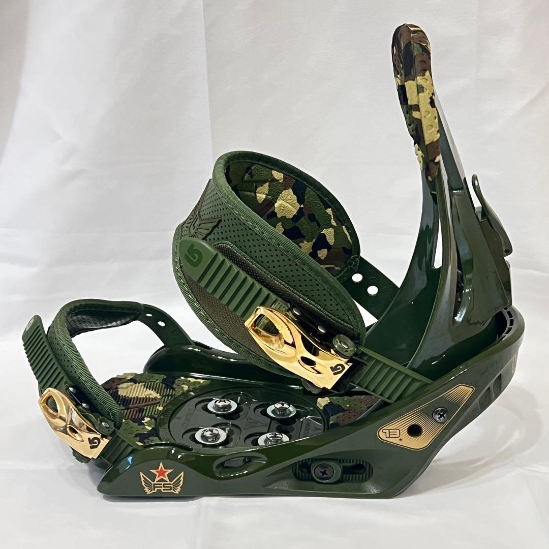 美品 Burton FS ビンディング Mサイズ バートン 迷彩 カモフラ