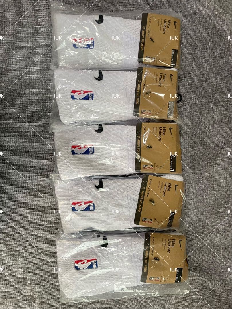 ナイキ ユニコーン NBA ソックス 5点セット ホワイト Lサイズ
