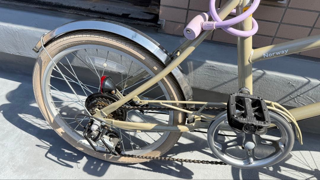 自転車 Norway OSLO シティサイクル ベージュ