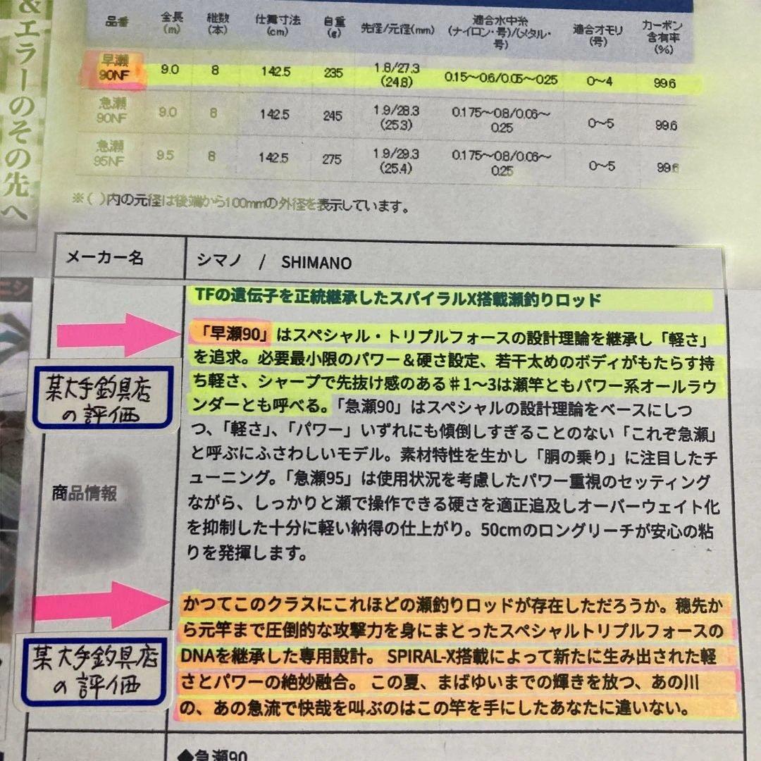 ❤️【あさん専用】❤️シマノ先掛（さきがけ）TF早瀬（2.75）90NF