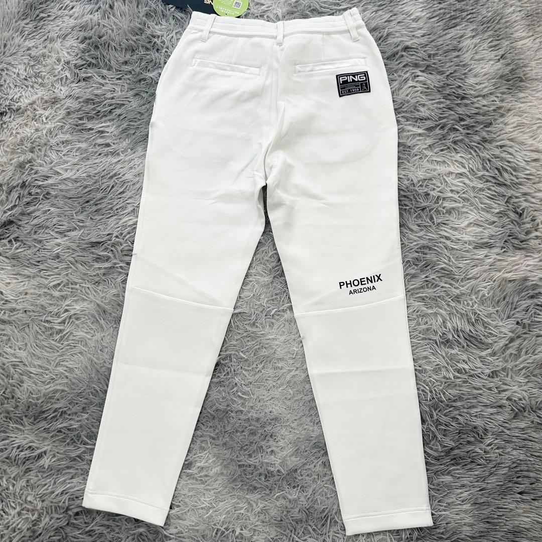 新品　PING ピン　パンツ　ジョガー　ストレッチ　春用　ホワイト　Lサイズ
